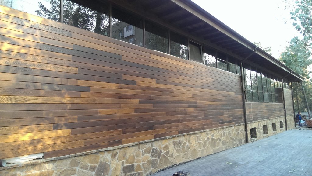 Фасад из дерева - планкен